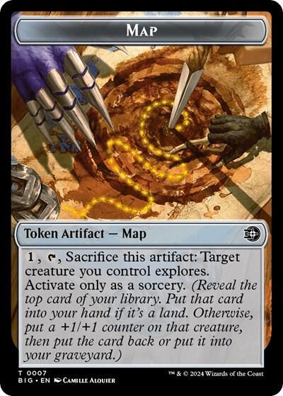 Map // Plot Double-Sided Token 7 // 20 card from Outlaws of Thunder Junction: The Big Score