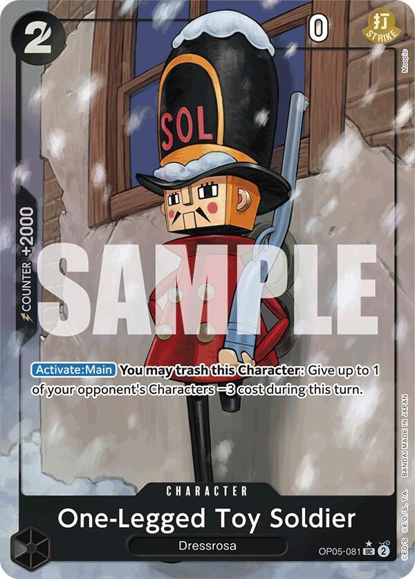 One-Legged Toy Soldier (Full Art) OP05-081 card from Premium Booster -The Best-