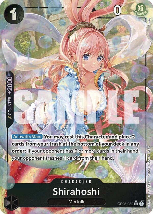 Shirahoshi (Alternate Art) OP05-082 card from Premium Booster -The Best-