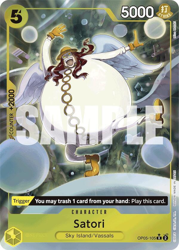 Satori (Full Art) OP05-105 card from Premium Booster -The Best-