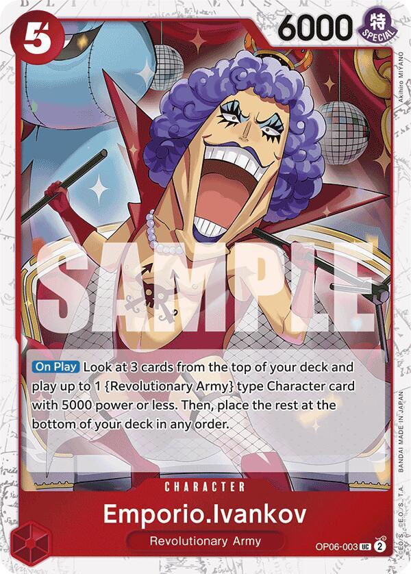 Emporio.Ivankov (Jolly Roger Foil) OP06-003 card from Premium Booster -The Best-