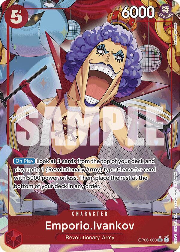 Emporio.Ivankov (Full Art) OP06-003 card from Premium Booster -The Best-