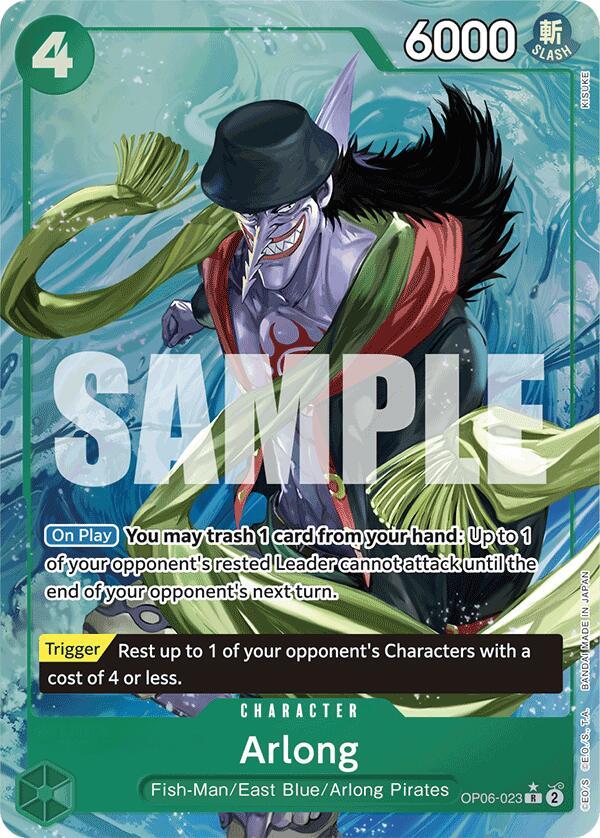 Arlong (Alternate Art) OP06-023 card from Premium Booster -The Best-