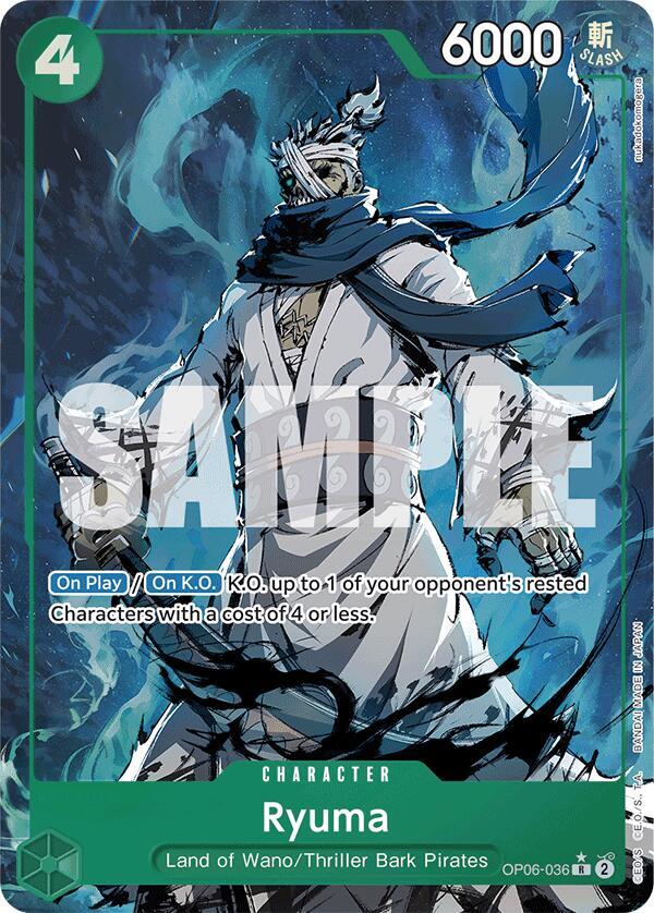 Ryuma (Alternate Art) OP06-036 card from Premium Booster -The Best-