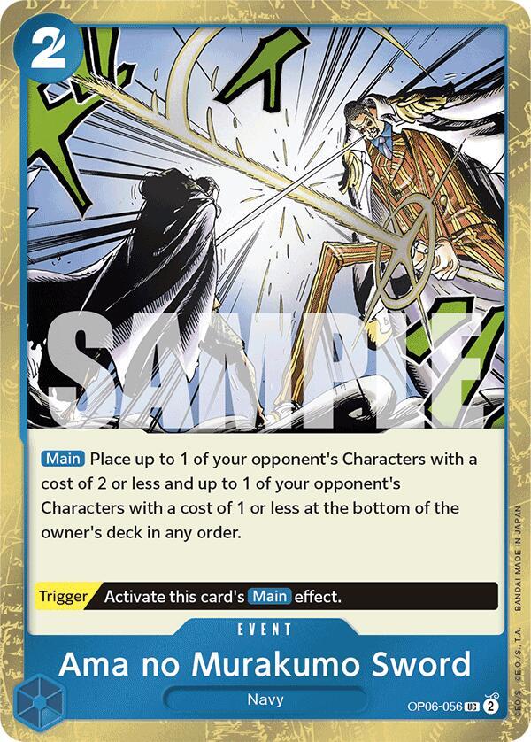 Ama no Murakumo Sword (Jolly Roger Foil) OP06-056 card from Premium Booster -The Best-