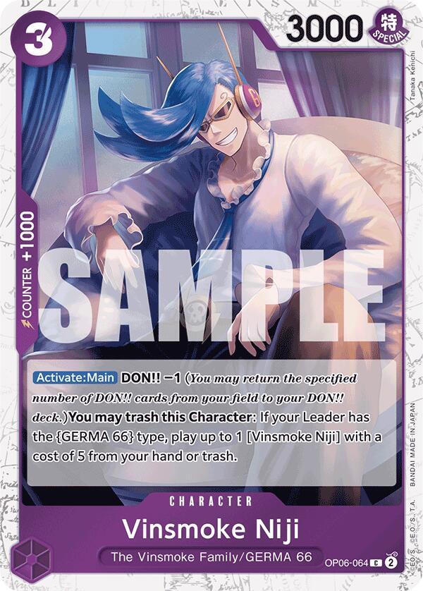 Vinsmoke Niji (Jolly Roger Foil) OP06-064 card from Premium Booster -The Best-
