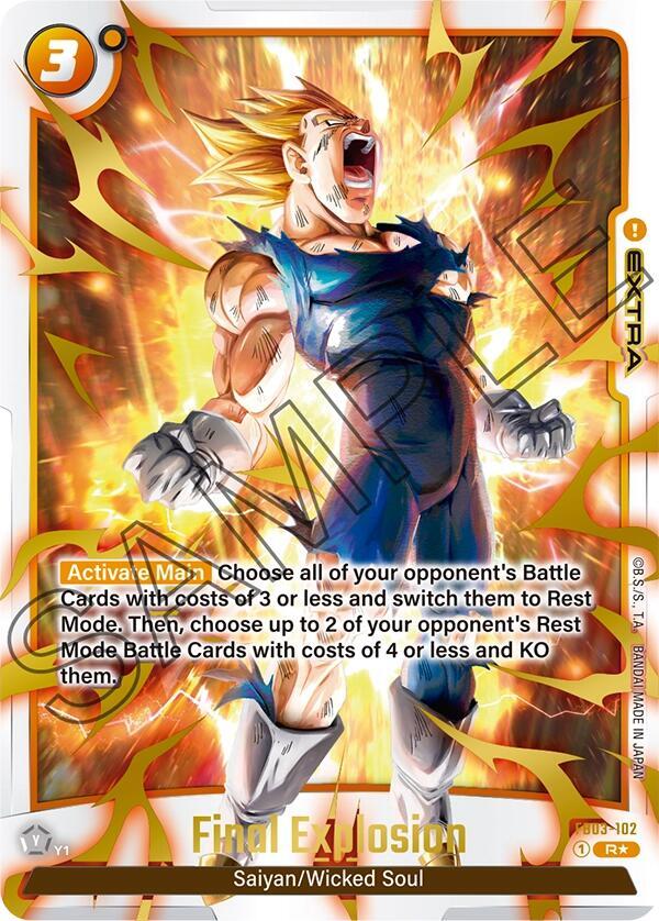 Final Explosion (Alternate Art) FB03-102 card from Raging Roar Alternate Art Reprints