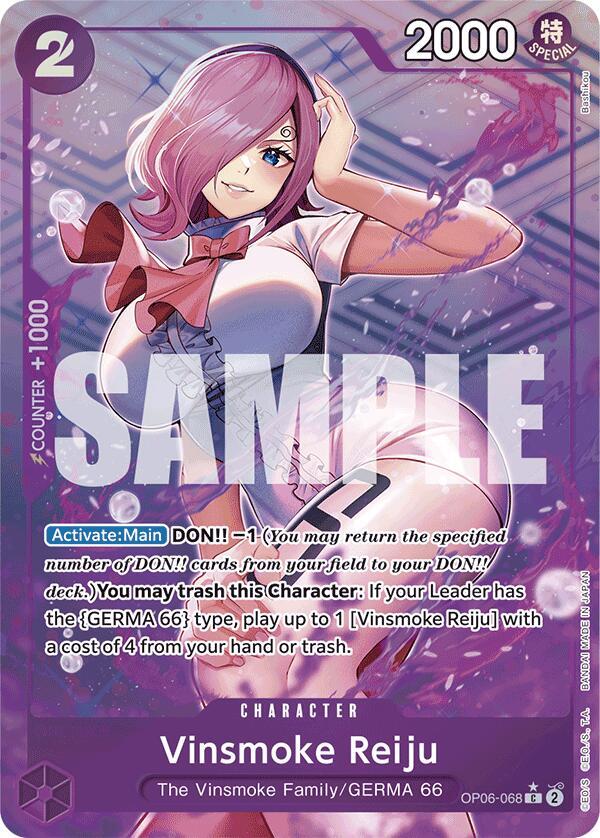 Vinsmoke Reiju (Full Art) OP06-068 card from Premium Booster -The Best-