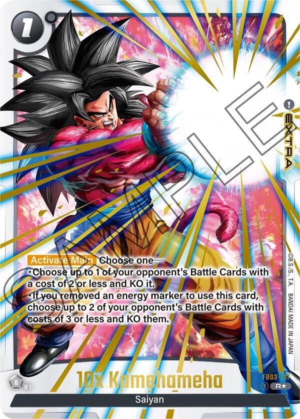 10x Kamehameha (Alternate Art) FB03-137 card from Raging Roar Alternate Art Reprints