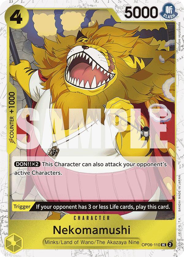 Nekomamushi (Jolly Roger Foil) OP06-110 card from Premium Booster -The Best-