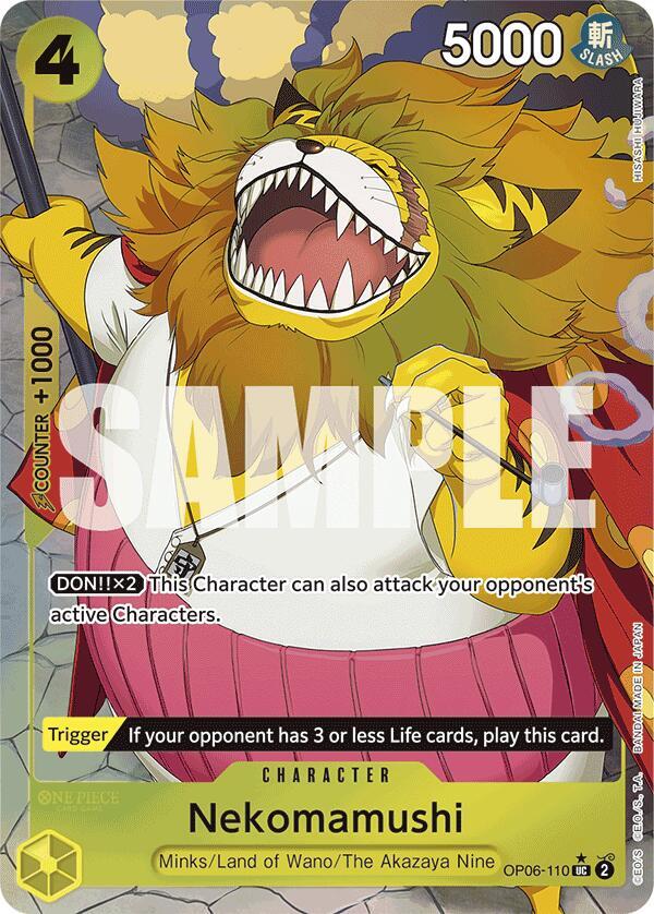Nekomamushi (Full Art) OP06-110 card from Premium Booster -The Best-