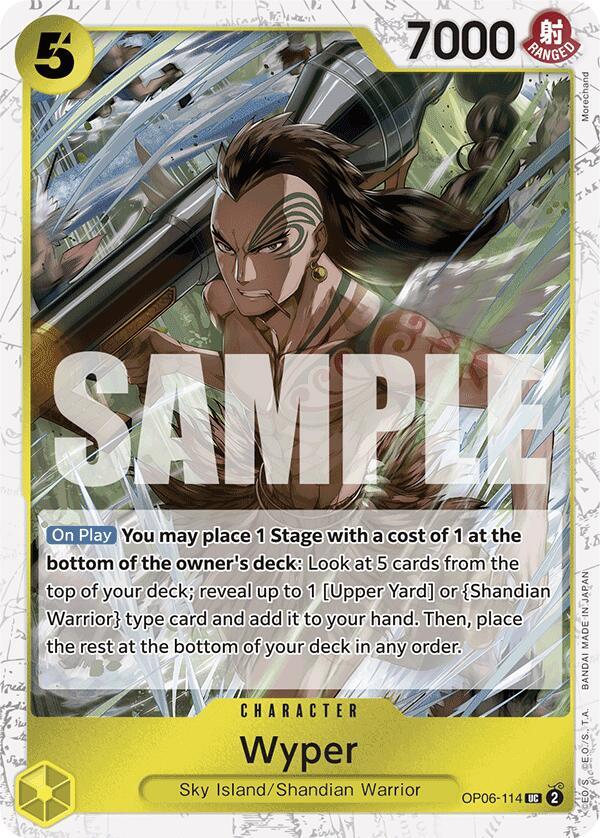 Wyper (Jolly Roger Foil) OP06-114 card from Premium Booster -The Best-