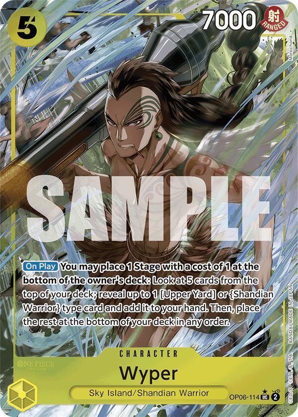 Wyper (Full Art) OP06-114 card from Premium Booster -The Best-