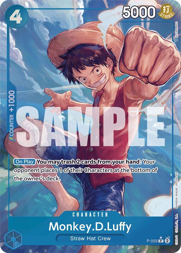 Monkey.D.Luffy (Full Art) P-055 card from Premium Booster -The Best-