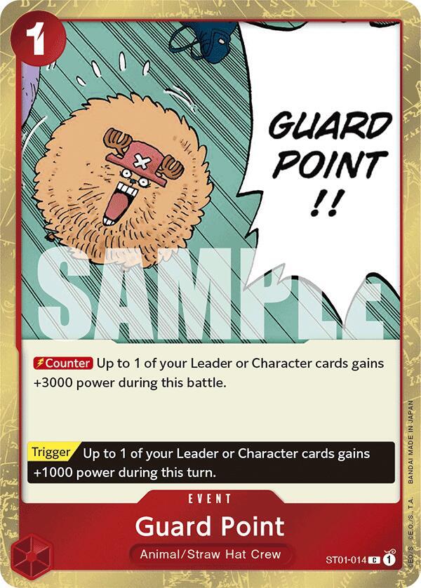 Guard Point (Jolly Roger Foil) ST01-014 card from Premium Booster -The Best-