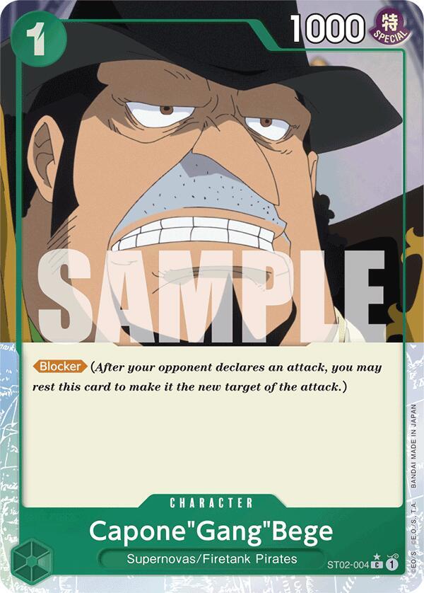 Capone"Gang"Bege (Full Art) ST02-004 card from Premium Booster -The Best-