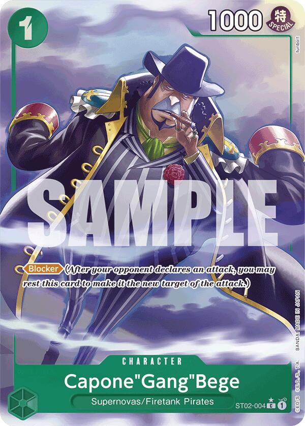 Capone"Gang"Bege (Alternate Art) ST02-004 card from Premium Booster -The Best-