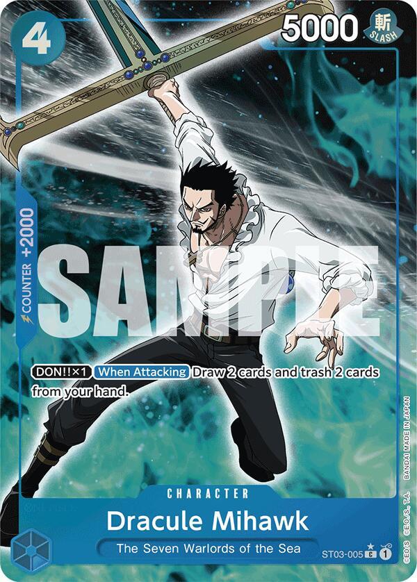 Dracule Mihawk (Full Art) ST03-005 card from Premium Booster -The Best-