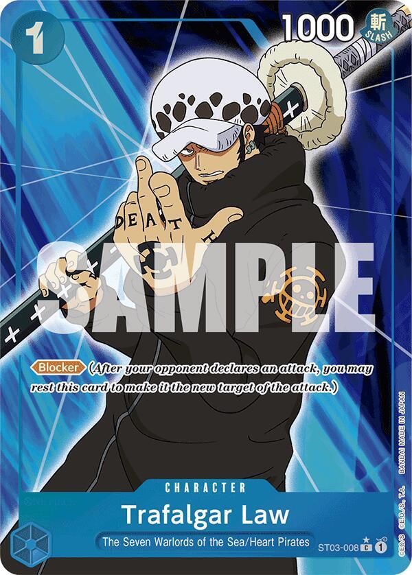 Trafalgar Law (Full Art) ST03-008 card from Premium Booster -The Best-
