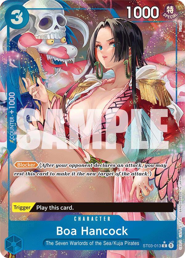 Boa Hancock (Alternate Art) ST03-013 card from Premium Booster -The Best-