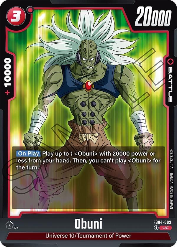 Obuni FB04-003 card from Ultra Limit