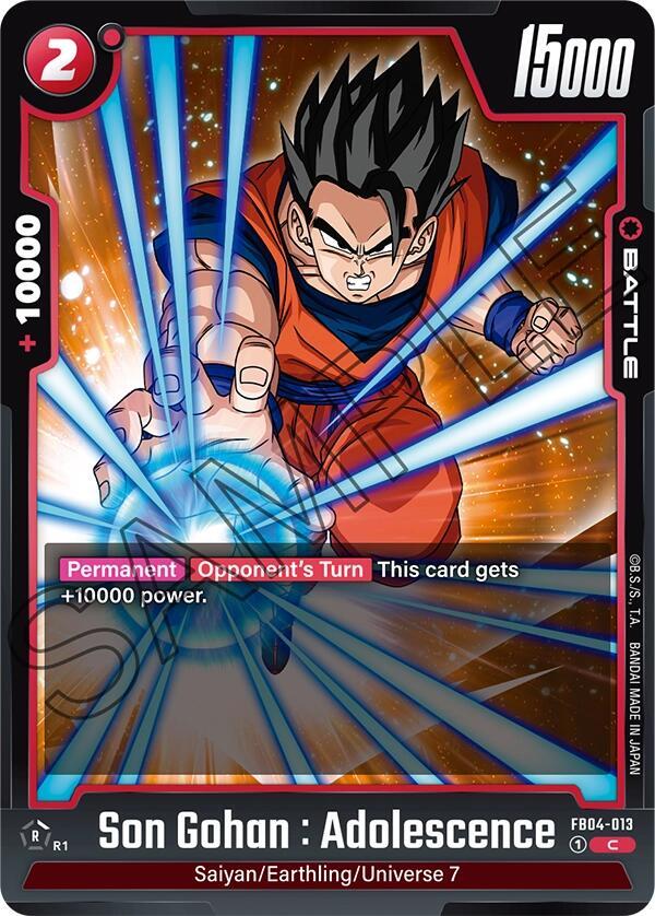 Son Gohan : Adolescence FB04-013 card from Ultra Limit