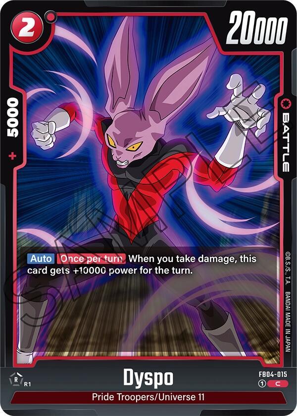 Dyspo FB04-015 card from Ultra Limit