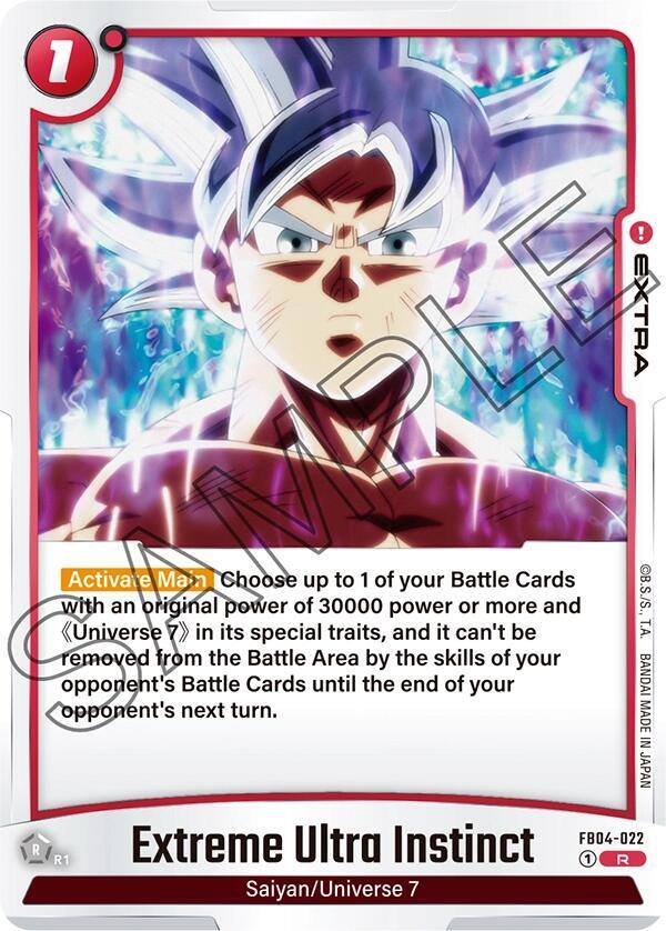Extreme Ultra Instinct FB04-022 card from Ultra Limit