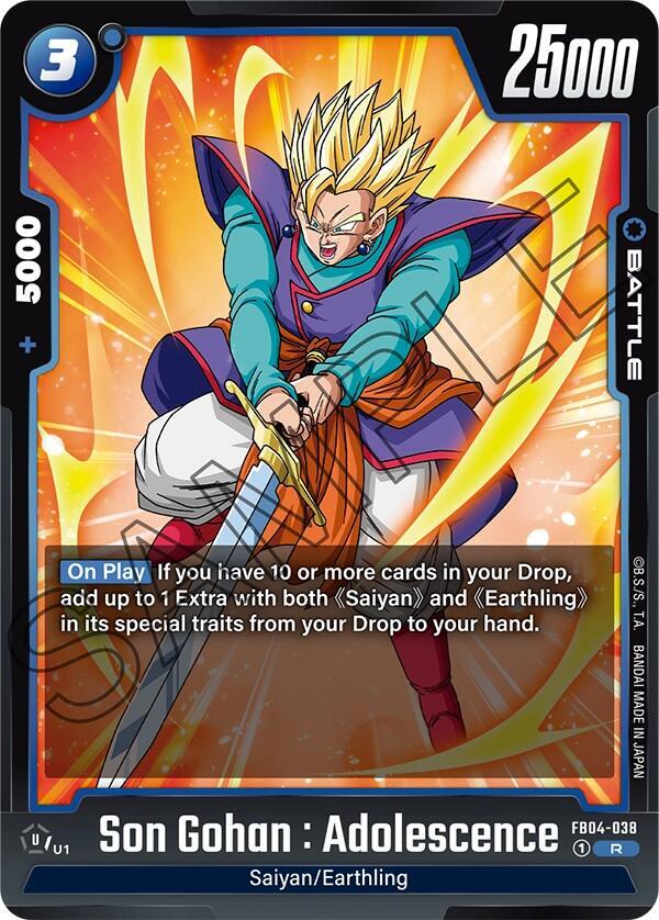 Son Gohan : Adolescence FB04-038 card from Ultra Limit