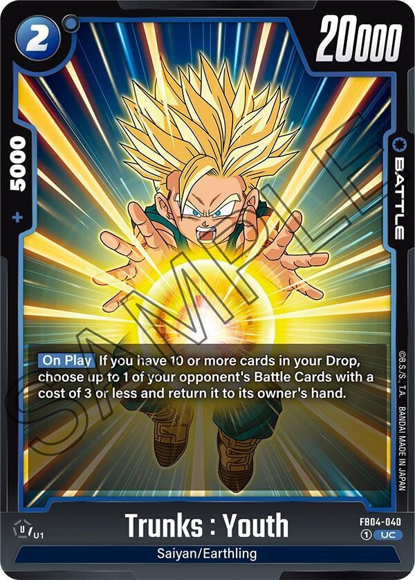 Trunks : Youth FB04-040 card from Ultra Limit