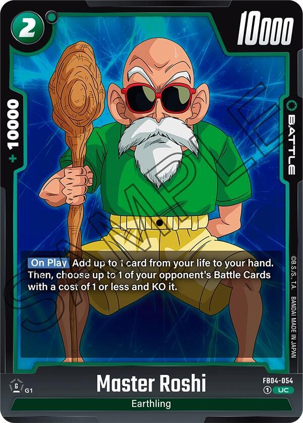 Master Roshi FB04-054 card from Ultra Limit