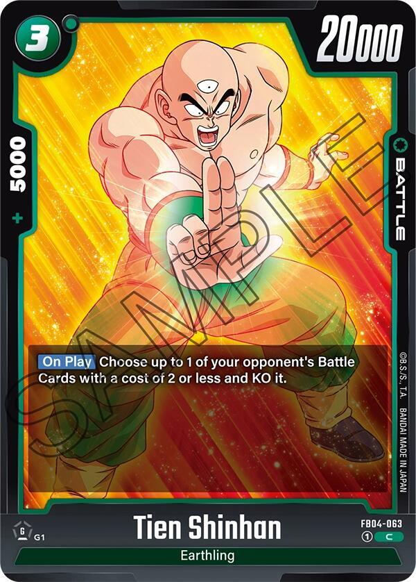 Tien Shinhan FB04-063 card from Ultra Limit