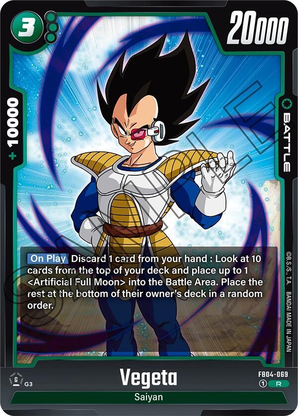 Vegeta FB04-069 card from Ultra Limit