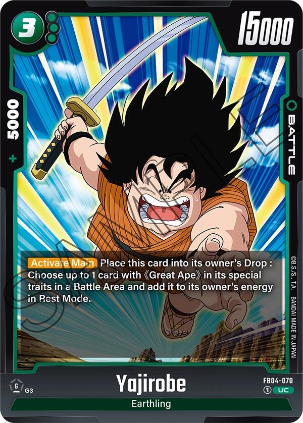 Yajirobe FB04-070 card from Ultra Limit