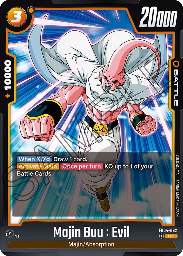 Majin Buu : Evil FB04-092 card from Ultra Limit