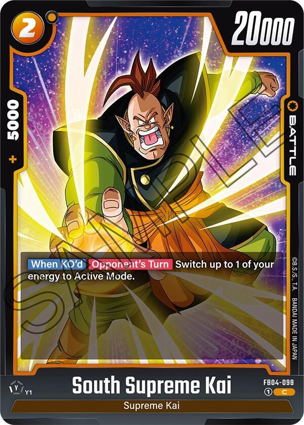 South Supreme Kai FB04-098 card from Ultra Limit