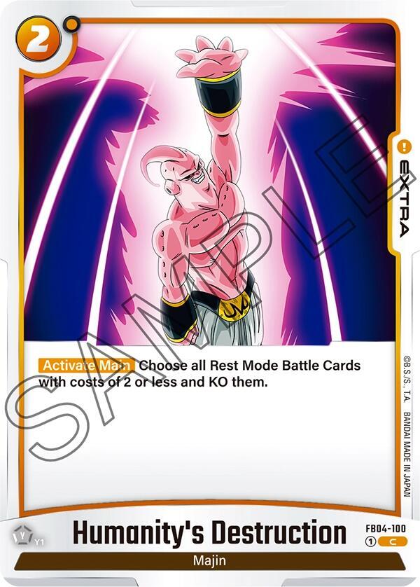 Humanity's Destruction FB04-100 card from Ultra Limit