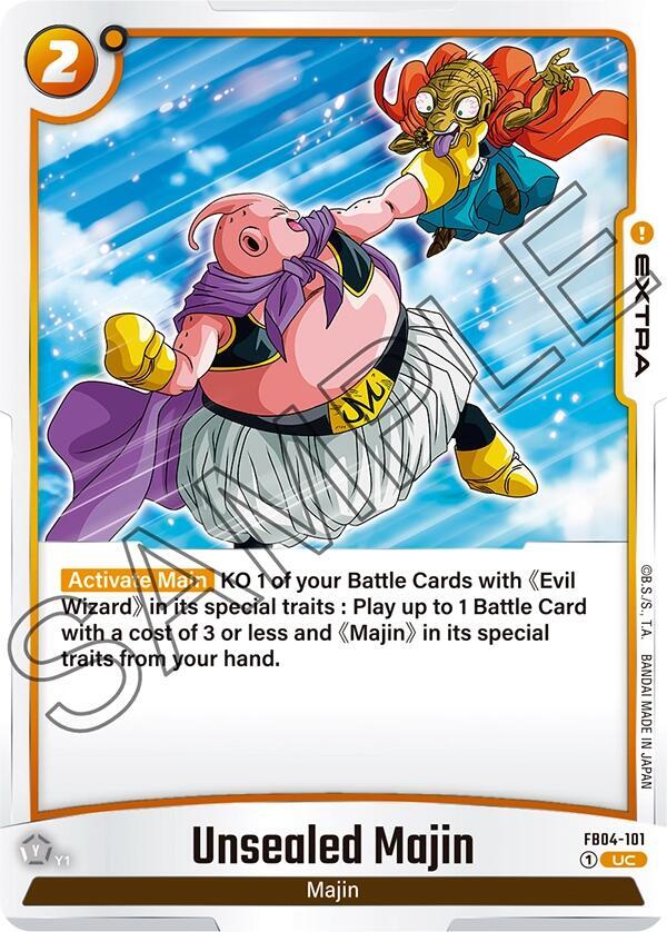 Unsealed Majin FB04-101 card from Ultra Limit
