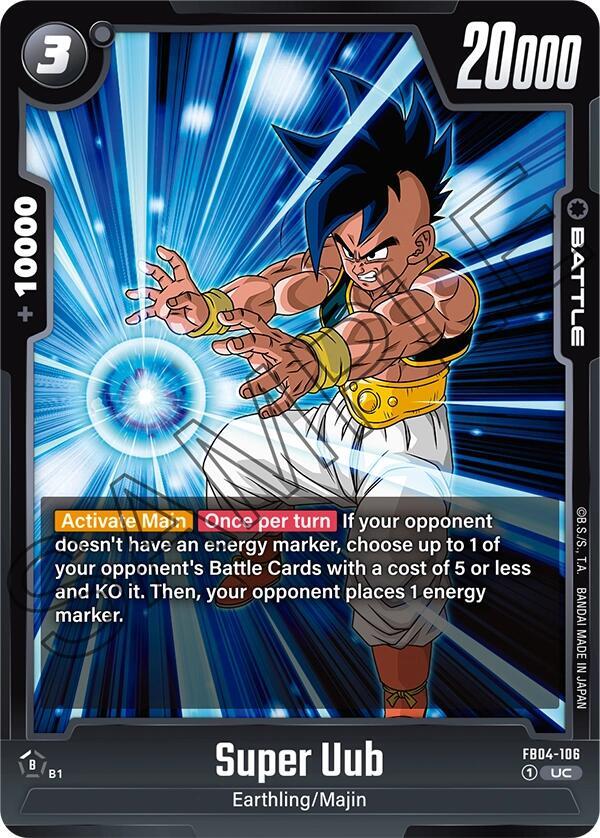 Super Uub FB04-106 card from Ultra Limit