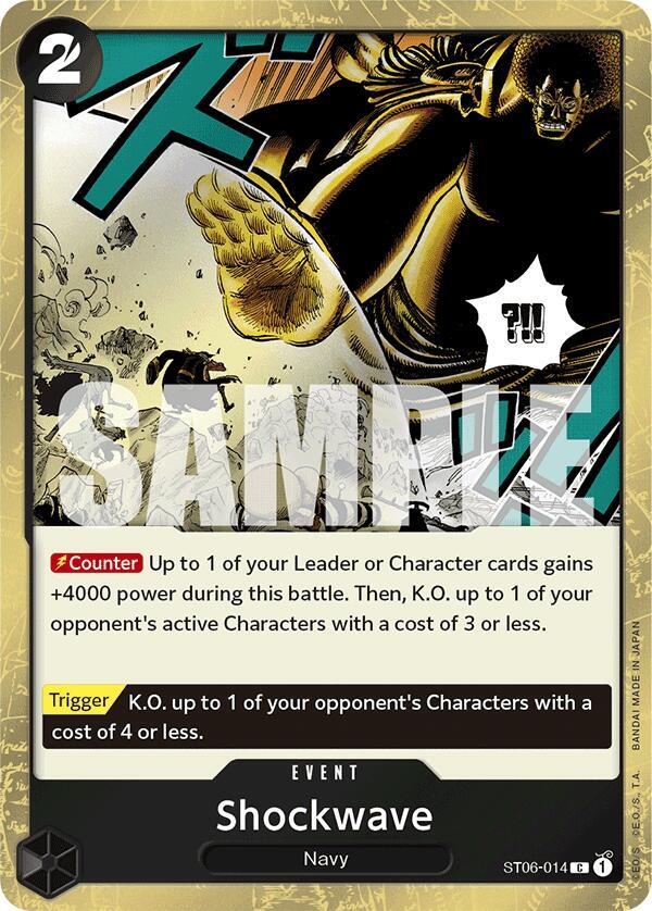 Shockwave (Jolly Roger Foil) ST06-014 card from Premium Booster -The Best-