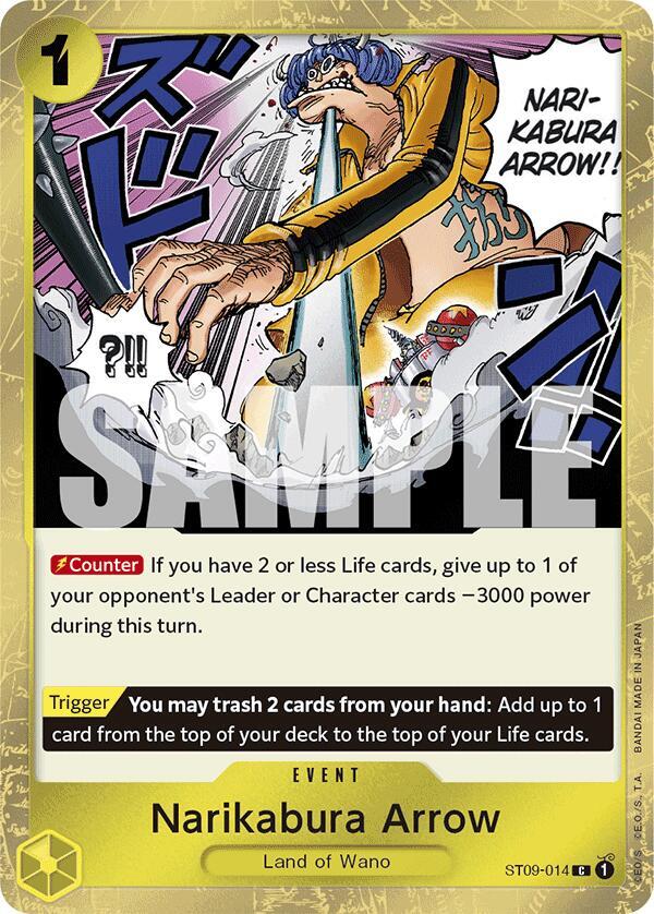 Narikabura Arrow (Jolly Roger Foil) ST09-014 card from Premium Booster -The Best-