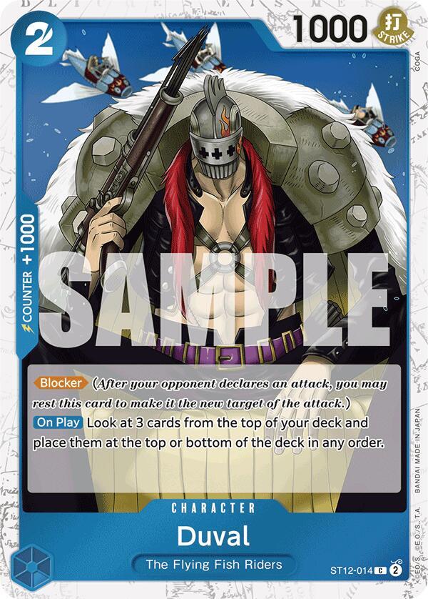 Duval (Jolly Roger Foil) ST12-014 card from Premium Booster -The Best-