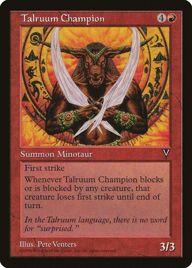 Talruum Champion card from Visions