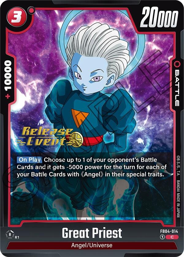 Great Priest FB04-014 card from Ultra Limit Release Event Cards