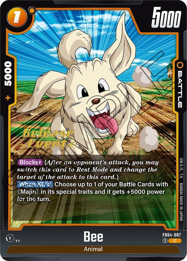 Bee FB04-087 card from Ultra Limit Release Event Cards