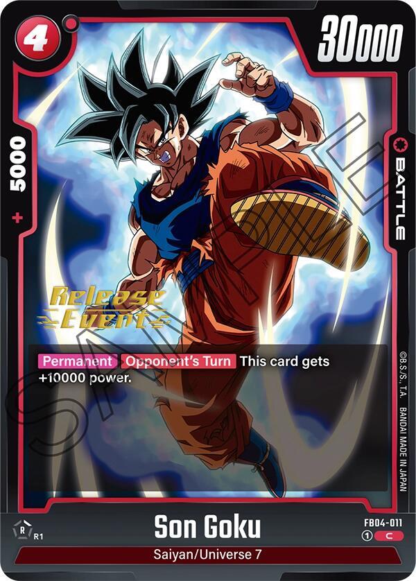 Son Goku FB04-011 card from Ultra Limit Release Event Cards