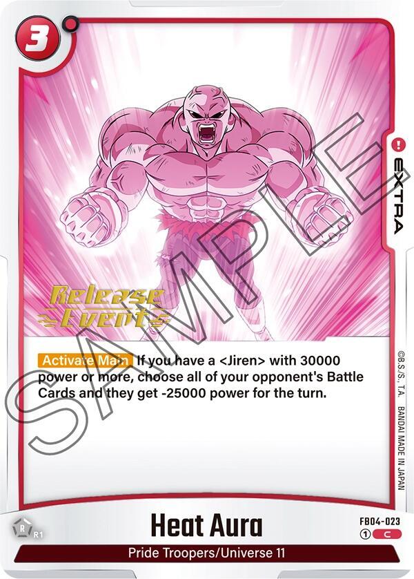 Heat Aura FB04-023 card from Ultra Limit Release Event Cards