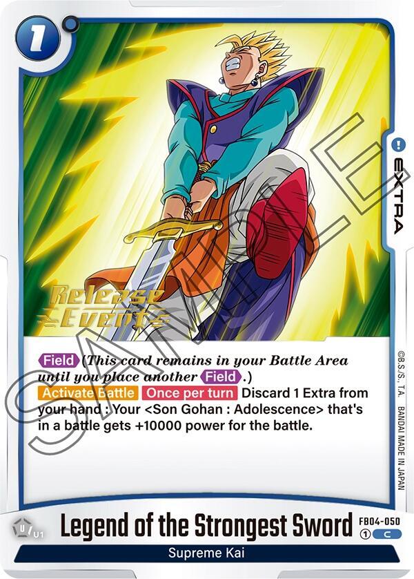 Legend of the Strongest Sword FB04-050 card from Ultra Limit Release Event Cards
