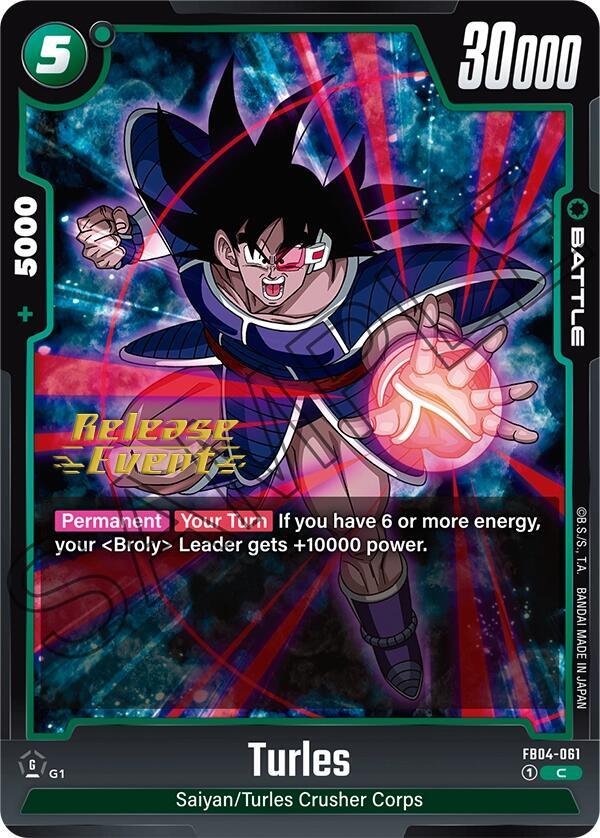 Turles FB04-061 card from Ultra Limit Release Event Cards