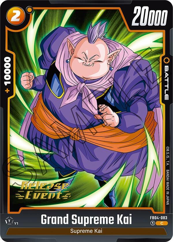 Grand Supreme Kai FB04-083 card from Ultra Limit Release Event Cards